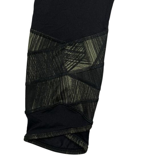 Lululemon Fresh Mesh Run Crop Wind Chill Fatigue Green Size 8 - Picture 4 of 9